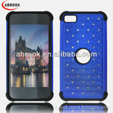 robot style rhinestone holster combo cell phone case for Blackberry Z10